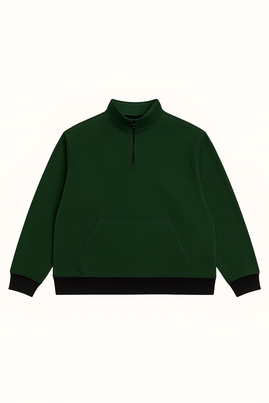 Men’s Half-Zip Sweatshirt – Big Size (Up to 5XL)