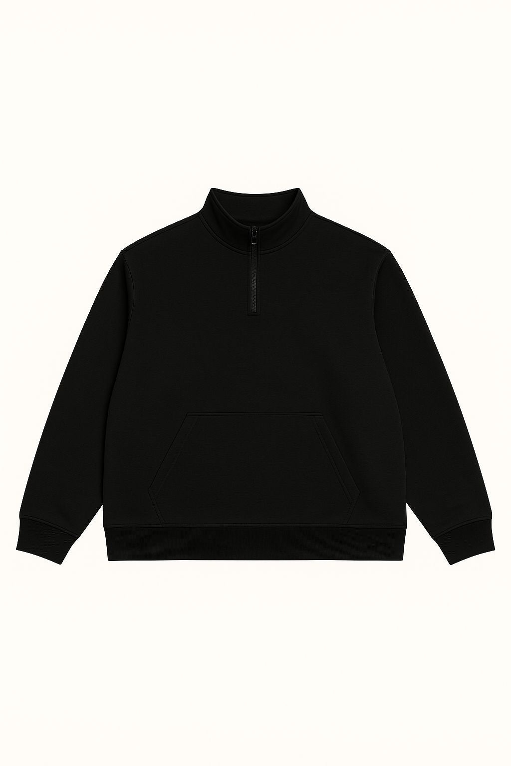 Men’s Half-Zip Sweatshirt – Big Size (Up to 5XL)