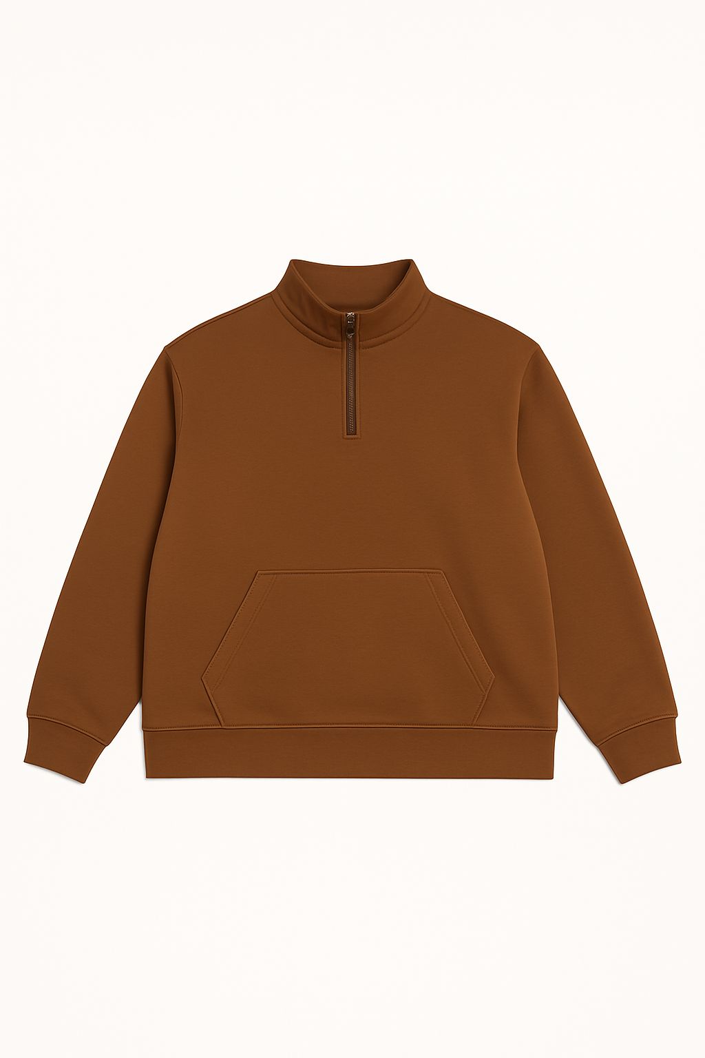 Men’s Half-Zip Sweatshirt – Big Size (Up to 5XL)