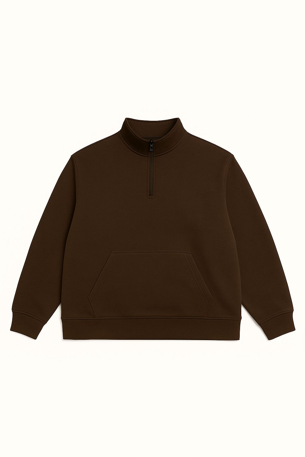 Men’s Half-Zip Sweatshirt – Big Size (Up to 5XL)